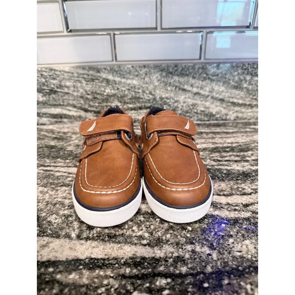 Nautica Brown Toddler Boat Shoes Size 8